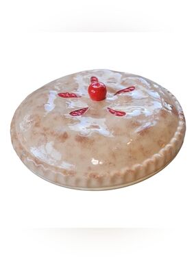 Vintage Ceramic Cherry Pie Carrier